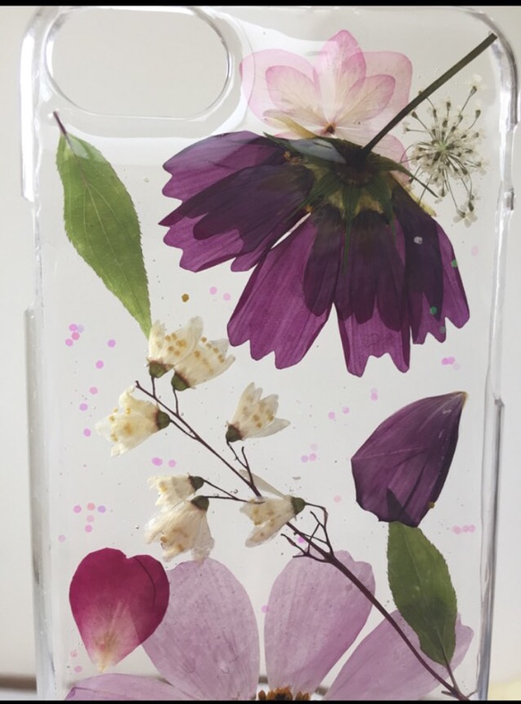 iPhone7ケース☆Hippo's flower garden 3枚目の画像