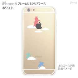 iPhone6s/6 フレーム付バンパー ハードクリアケース ［天使］ 2枚目の画像