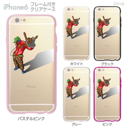 iPhone6s/6 フレーム付バンパー ハードクリアケース ［ヒップホップラッパー］ 1枚目の画像