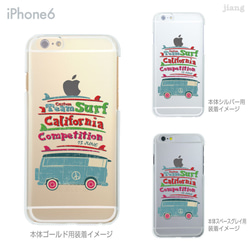 iPhone6s/6、iPhone6s Plus/6Plus　ハード＆ソフト クリアケース［カリフォルニアサーファー］ 1枚目の画像