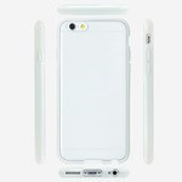 iPhone6s/6 フレーム付バンパー ハードクリアケース ［木目］ 5枚目の画像