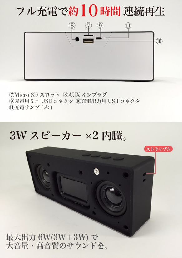 ポータブル Bluetooth スピーカー ［ギャラクシー］ 新発売！ 4枚目の画像