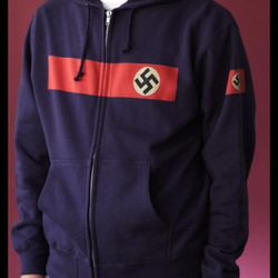 ナチスドイツ　ハーケンクロイツ　ジップパーカー 1枚目の画像