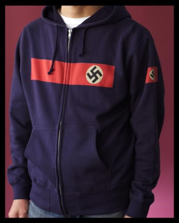 ナチスドイツ　ハーケンクロイツ　ジップパーカー 1枚目の画像
