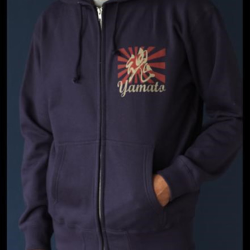 江戸反物裏起毛ジップパーカー 喜人 KJ-52306 和柄 和風 きじん