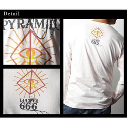 イルミナティ　ピラミッド　長袖Tシャツ 2枚目の画像