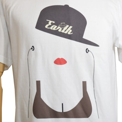 日本発！ストリート系ブランド［Earth］☆半袖Tシャツ（ホワイト） 1枚目の画像