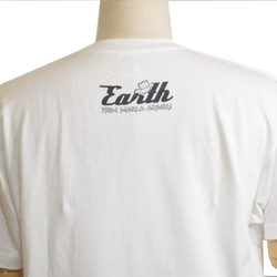 日本発！ストリート系ブランド［Earth］☆半袖Tシャツ（ホワイト） 2枚目の画像