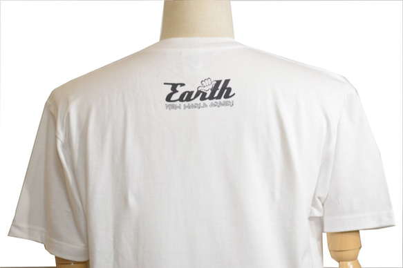 日本発！ストリート系ブランド［Earth］☆半袖Tシャツ（ホワイト） 2枚目の画像
