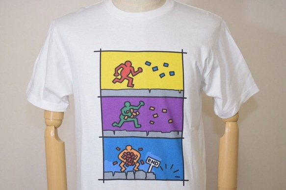 半袖Tシャツ ストリート ターゲットアート 半袖 Ｔシャツ 人気 NEWギガこんぎつねと円(縁)半袖Tシャツ 今昔 KJ-231188 和柄