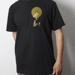 【令和】国粋 十六弁菊家紋 半袖 令和Tシャツ 3枚目の画像