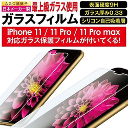 ガラス保護フィルム付 iPhone 11 Pro Max ケース！【コスメティック】 4枚目の画像