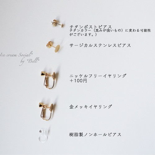 受注生産品】-ヨーヨー＆金魚 レジン ピアス・イヤリング