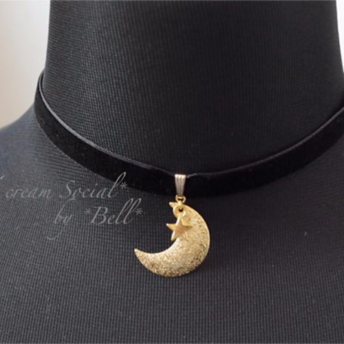 ブラックモアズナイト ツアーグッズ チョーカー/ペンダント 未開封 チョーカー☆三日月Black×Gold チョーカー *Bell* 通販 4449735