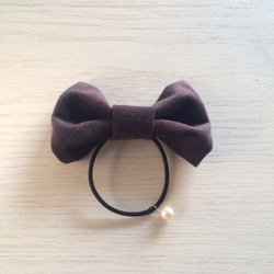 Hair elastic  Ribbon Type*gray* 1枚目の画像