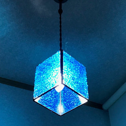 [Lighting] 彩繪玻璃吊燈 BLUE 禮物 第1張的照片