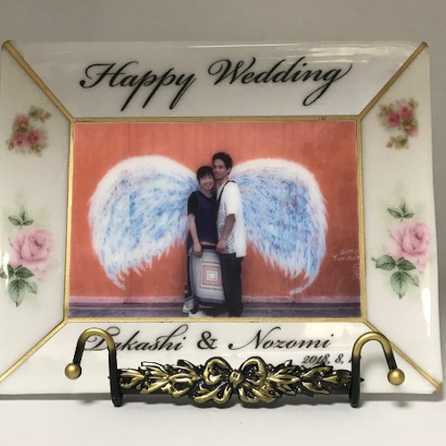 ウエルカムボード ウエルカムフォト ステンドグラス ポーセラーツ