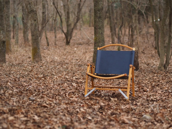 カーミットチェア / ネイビー Kermit Chair 交換用レザーファブリック CAMP 2枚目の画像