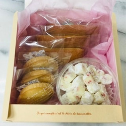 人気Ｎｏ．1生チョコいちご（大）と焼菓子セット(フィナンシェ6個とディアマン3枚) 4枚目の画像