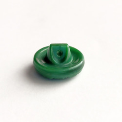 カトカ 緑色｜チェコ Vintageガラスボタン 13mm 1個  Nr.cz243 4枚目の画像