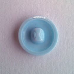 おさんぽタマ 水色｜ヴィンテージボタン 15mm 1個（日本製デッドストック）Nr.rb005 3枚目の画像