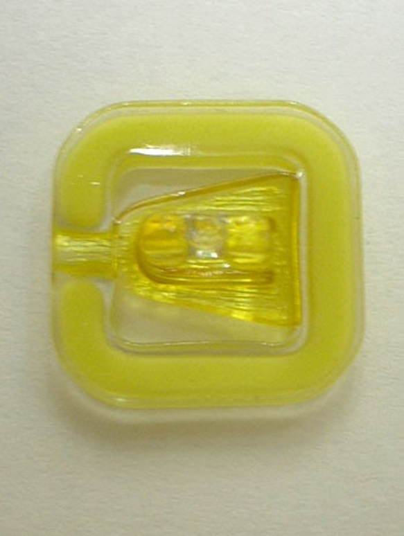 トロピカル  黄色｜ヴィンテージボタン 19mm 1個（日本製デッドストック）Nr.rb033 3枚目の画像