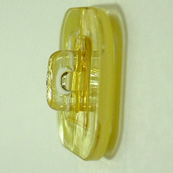 トロピカル  黄色｜ヴィンテージボタン 19mm 1個（日本製デッドストック）Nr.rb033 4枚目の画像