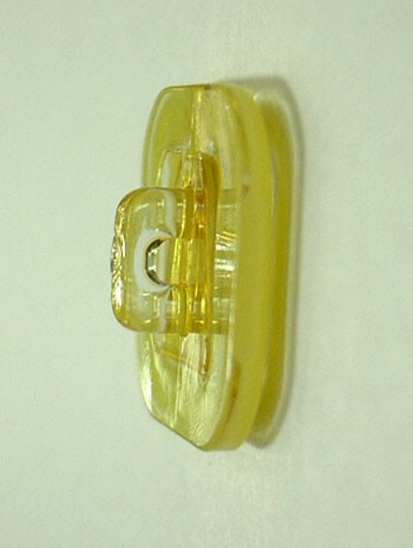 トロピカル  黄色｜ヴィンテージボタン 19mm 1個（日本製デッドストック）Nr.rb033 4枚目の画像