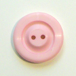 ルクリア　ピンク｜ヴィンテージボタン 21mm 1個（日本製デッドストック）Nr.rb041 3枚目の画像