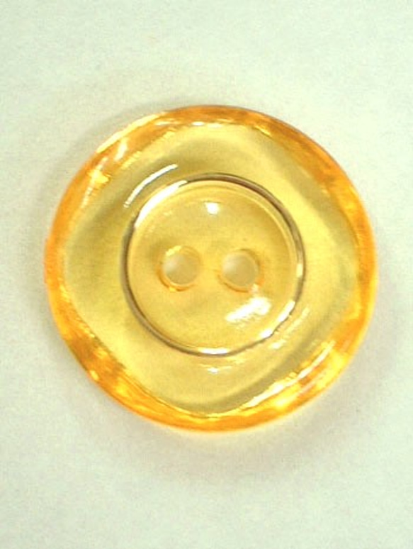 ブレス　イエロー｜ヴィンテージボタン 15mm 1個（日本製デッドストック）Nr.rb052 2枚目の画像