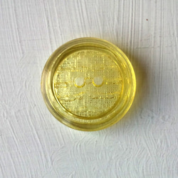 レモンピール｜ヴィンテージボタン 17mm 1個（日本製デッドストック）Nr.rb057 3枚目の画像