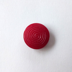 ターニャ 濃赤色｜チェコ Vintageガラスボタン 13mm 1個  Nr.cz120 4枚目の画像
