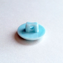おしゃべりな子象 ブルー｜ヴィンテージボタン 13mm 1個（日本製デッドストック）Nr.rb066 3枚目の画像