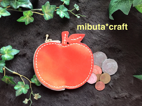 Orange のりんごちゃんコインケース 3枚目の画像