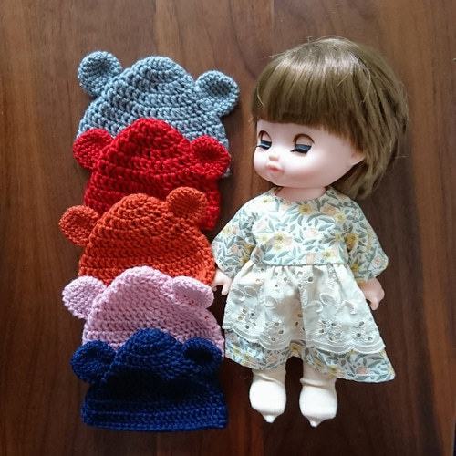 可愛いニット帽子32こ☆メルちゃん、レミン&ソラン人形用 可愛いニット帽子32こ☆メルちゃん、レミン&ソラン人形用