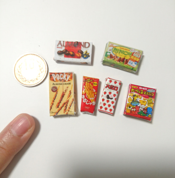 ミニチュア★お菓子箱★6個セット ② 1枚目の画像