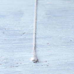 再販5  人気純銀雫ネックレス　シルバーアクセサリー　ナチュラル 2枚目の画像