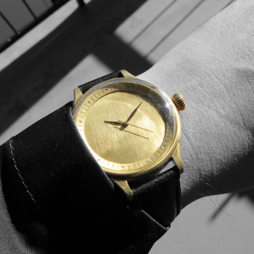 hatsuaはつな／男性用腕時計 37mm【受注制作】メンズ 真鍮製 手作り