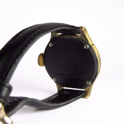 hatsunaはつな／レディース 針A 29mm【受注制作】 シンプルな手作り腕時計 真鍮製 刻印（名入れ）可能 3枚目の画像