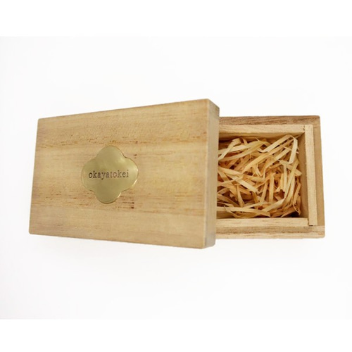 小さめ 桐箱のケース 真鍮プレート付（文字入れ無料） その他