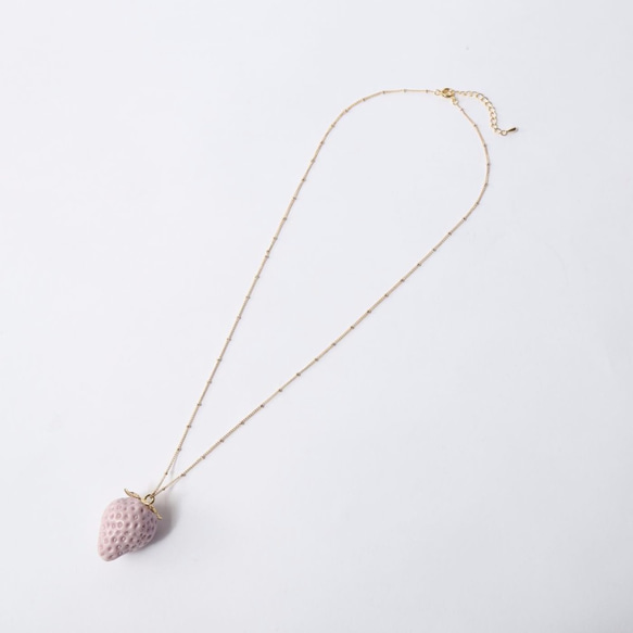 むらさきいちごのネックレス〜Strawberry Necklace [Purple] 2枚目の画像