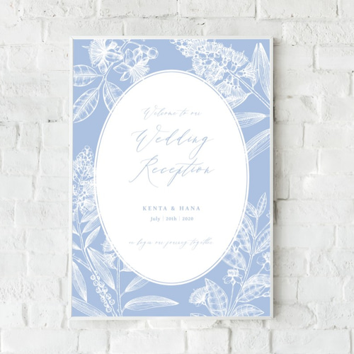 ウェルカムボード m.xoxo_10 ボタニカルウェルカムボード/キャンバス