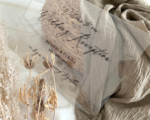 wedding/clear] 結婚式｜ウェディング｜ウェルカムボード｜クリア