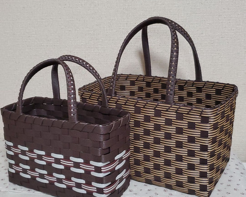 エコクラフト クラフトバンド かごバック2個セット｜Yahoo