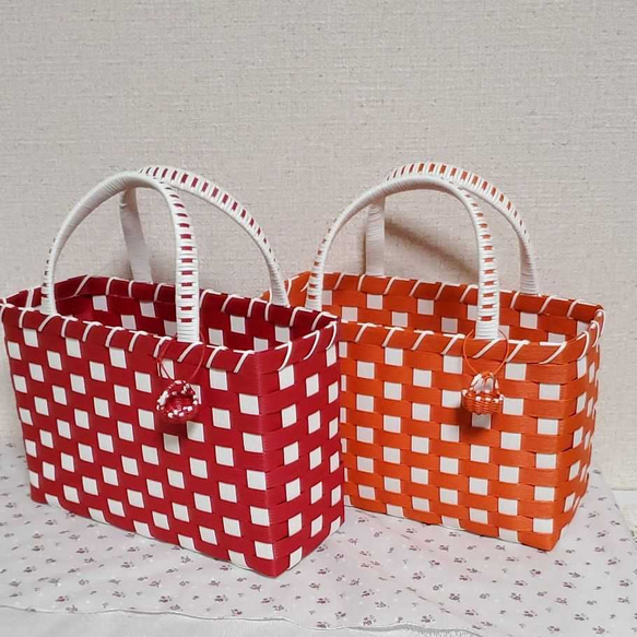 エコクラフト ミニチュアかご付きかごバッグ かごバッグ K. 通販  