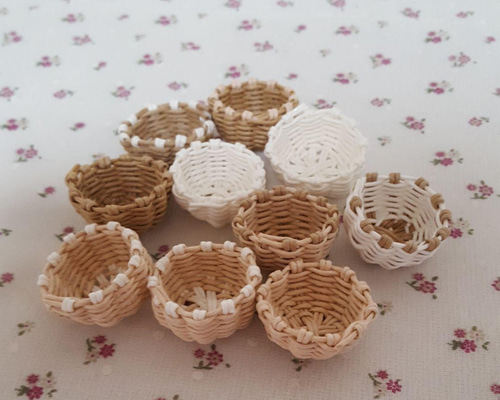 エコクラフト ミニチュアかご その他インテリア雑貨 K. 通販 6541526