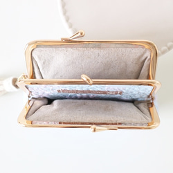 ［受注制作］紫陽花刺繍の mini wallet 5枚目の画像