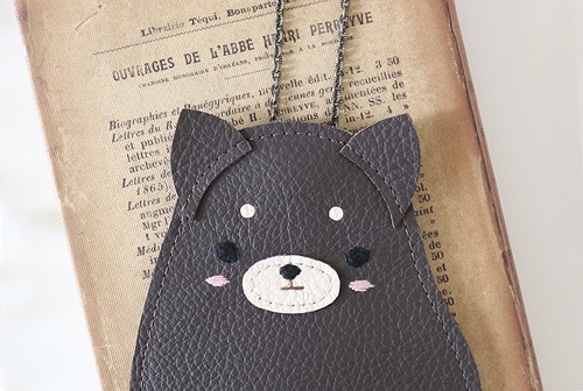 [定制] Osumashi Shiba Inu Pass Case, Kuroshiba 第2張的照片