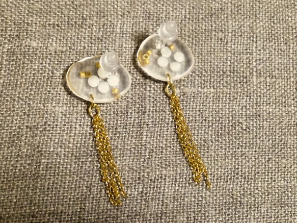 〔Two Jellyfish〕ピアス 3枚目の画像