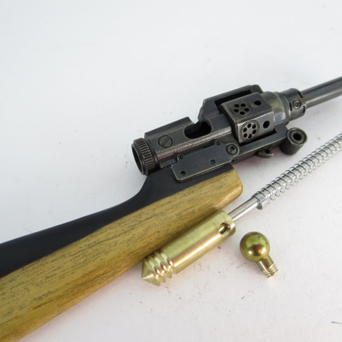 ボルトアクション式ボールペンHSB-R2019（ブラックアンドホワイト